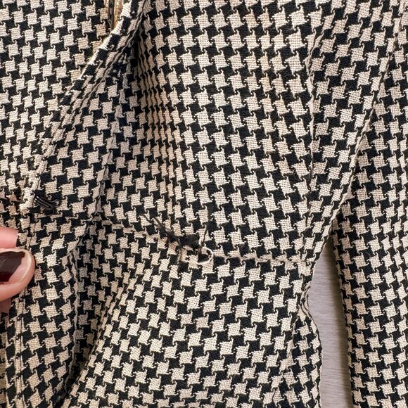 Vintage Julian Taylor NY Houndstooth Dress 80s/90s Workwear Style Sz 6 - Picture 8 of 9